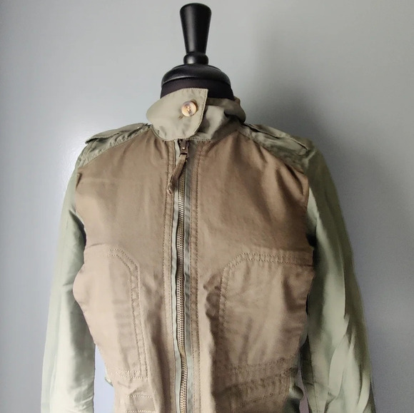 Lucky Brand Army Green Mockneck Lightweight Field Jacket - Picture 4 of 6